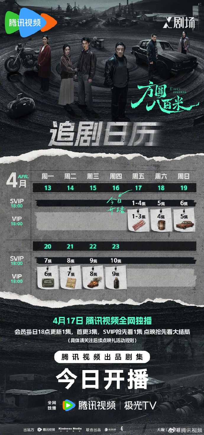 《方圆八百米》追剧日历,首更3集